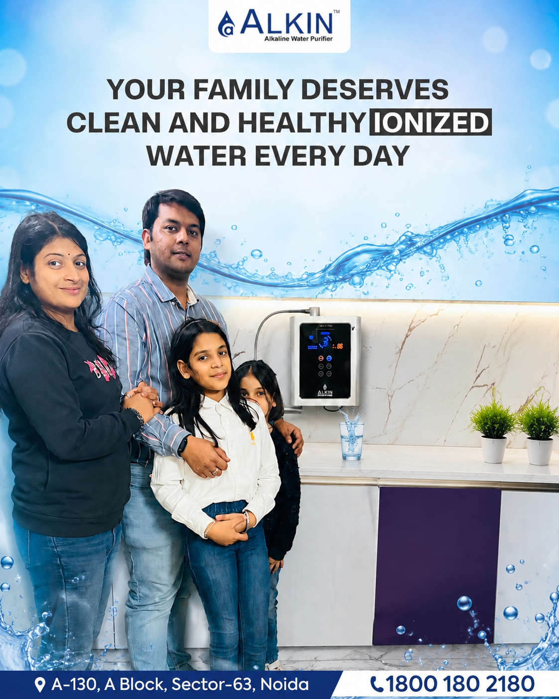 Rohit Sharma & Family - Alkin Water Customer